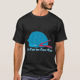 Crazy Chicken Lady Funny chickens illustration. T-Shirt