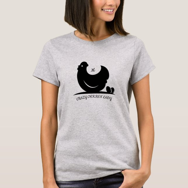 Crazy Chicken Lady Monogram T-shirt (Front)
