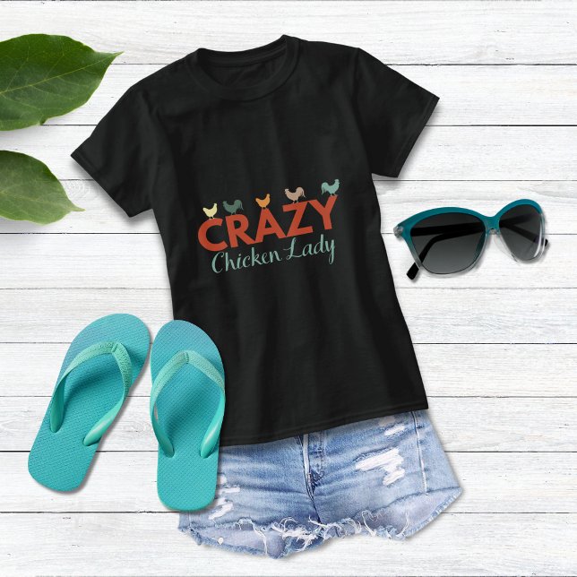 Crazy Chicken Lady T-Shirt (Creator Uploaded)