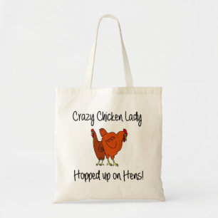 Crazy Chicken Lady Tote Bag