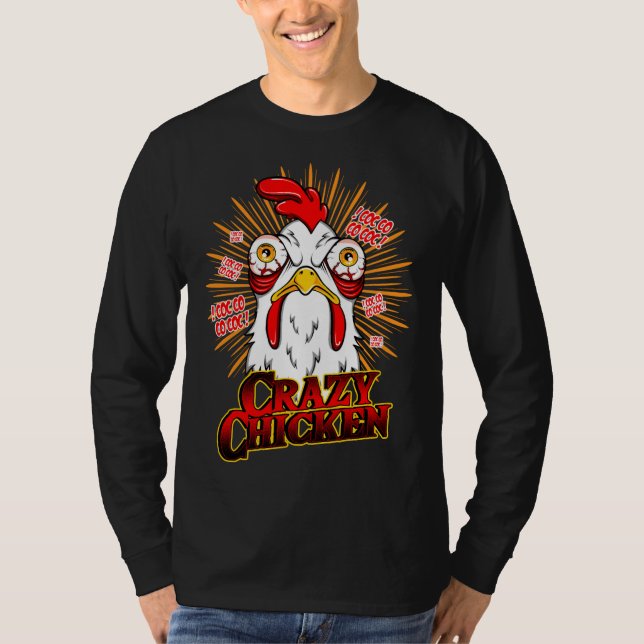 Crazy Chicken   T-Shirt (Front)