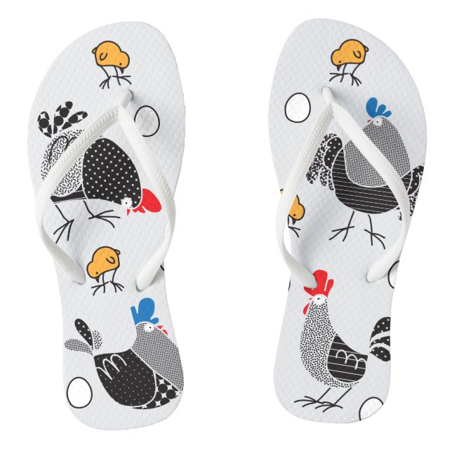 Crazy chickens jandals (Footbed)
