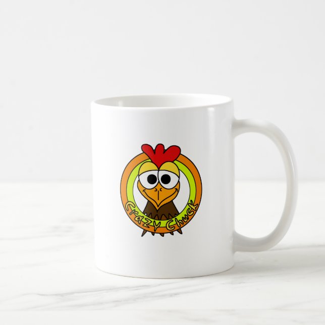 Crazy Chuck Chicken Head Coffee Mug (Right)