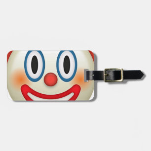 Crazy Clown Emoji Luggage Tag