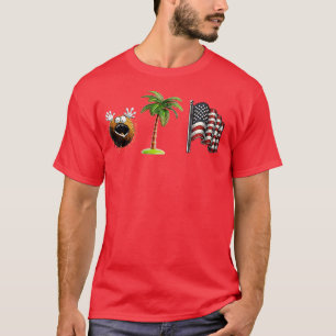 Crazy Coconut Meme Funny USA Palm Tree Meme T-Shirt