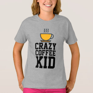 CRAZY COFFEE KID, Kids T-shirts