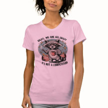 Crazy Coffee Racoon T-Shirt