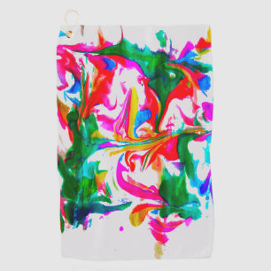 Crazy colors golf towel