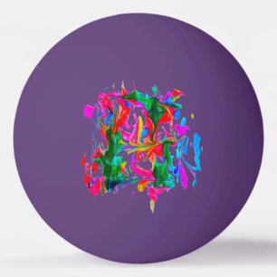 Crazy colors ping pong ball