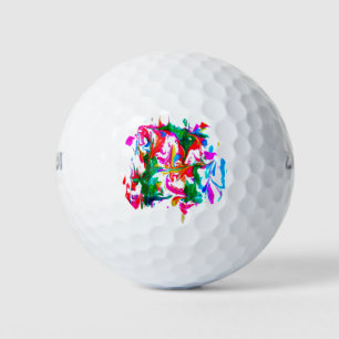 Crazy colours golf balls