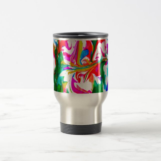 Crazy colours travel mug (Center)