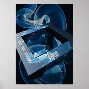 Crazy Cool Vape Cloud Abstract Posters