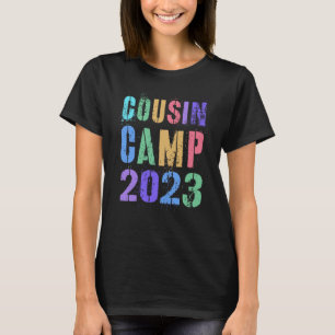 Crazy COUSIN CAMP Grandma Grandpa Sleepaway Sign A T-Shirt