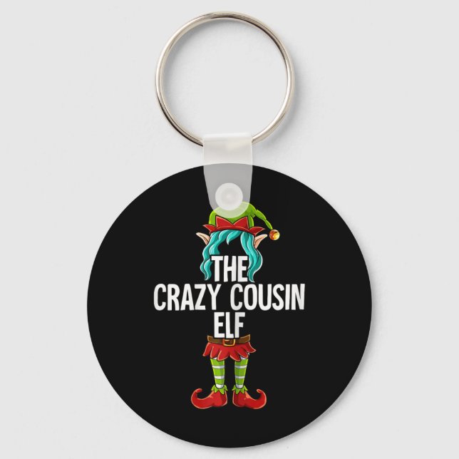 Crazy Cousin Elf  Key Ring (Front)