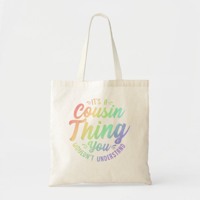 Crazy Cousin Thing Matching Group Family Crew Reun Tote Bag (Front)