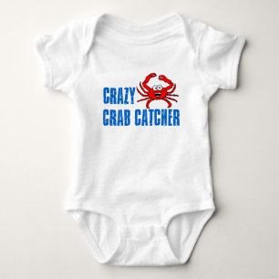 Crazy Crab Catcher Baby Bodysuit