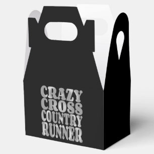 Crazy Cross Country Runner in Silver Favour Box