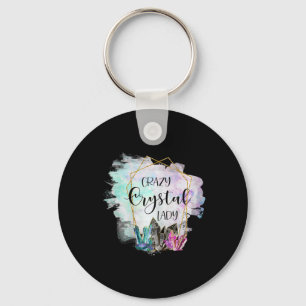 Crazy Crystal Lady - Healing Stones Esotericism Ge Key Ring
