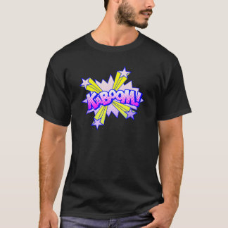 Crazy Cute Cartoon Exploding Word Kaboom T-Shirt