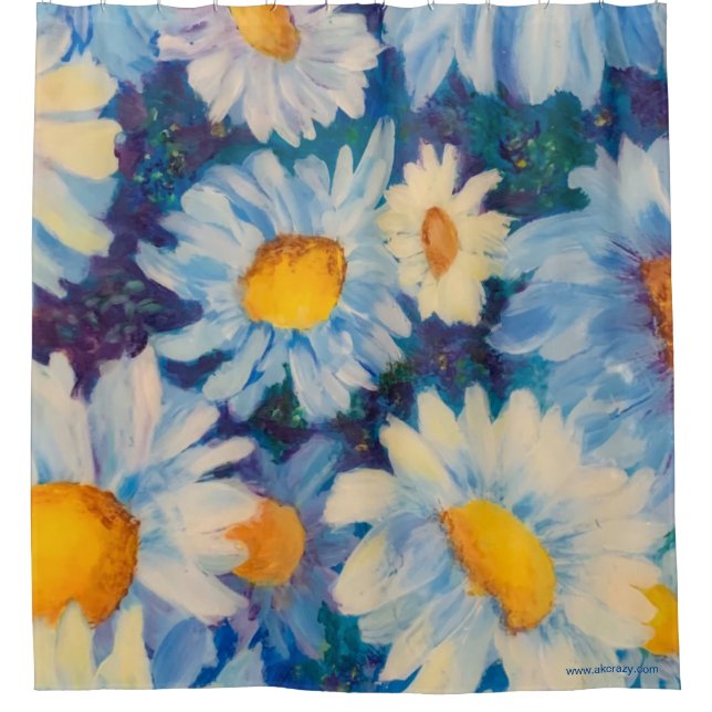 Crazy Daisy Shower Curtain (Front)