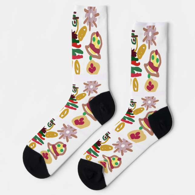 Crazy dance gingerbread   socks (Left)