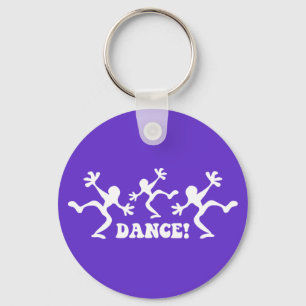 Crazy Dancers Dancing Key Ring