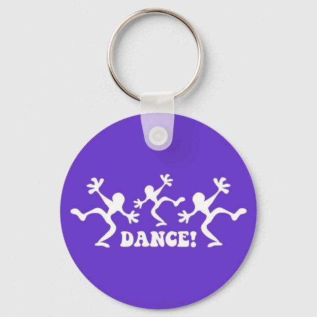 Crazy Dancers Dancing Key Ring (Front)