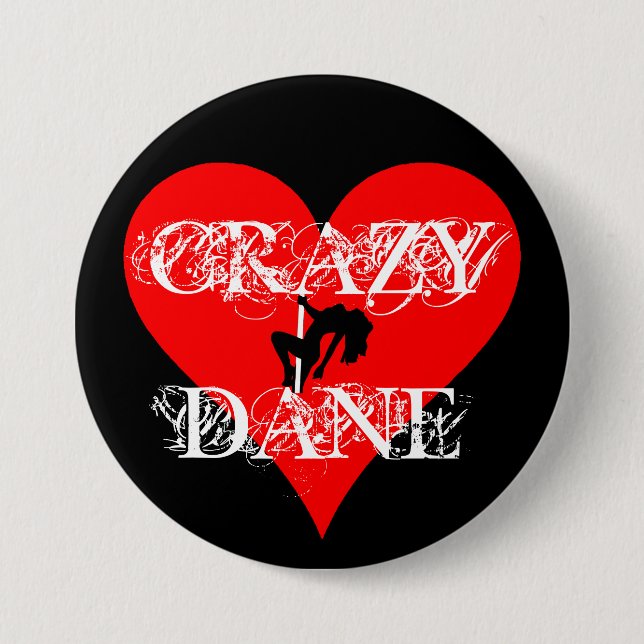 Crazy Dane Button (Front)