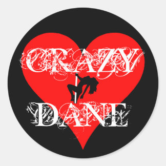 Crazy Dane Sticker