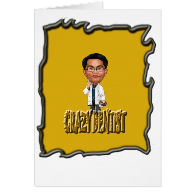 Crazy Dentist colouring Yellow (Front)