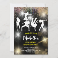 Crazy disco techno psychedelic birthday