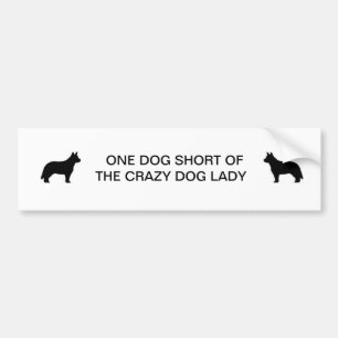Crazy Dog Lady Bumper Sticker