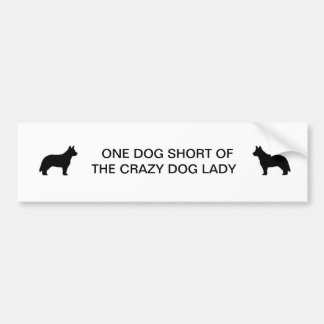 Crazy Dog Lady Bumper Sticker