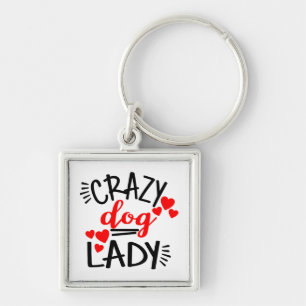 Crazy Dog Lady Puppy  Mum Puppies Rescue Adoption Key Ring