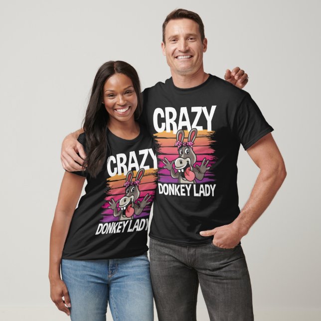 Crazy Donkey Lady T-Shirt (Unisex)