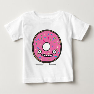 Crazy Doughnut with Sprinkles pink icing sweet Baby T-Shirt