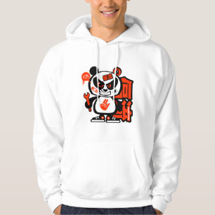 Crazy Drift Patrol - Aggressive Panda (red) Hoodie