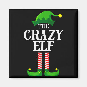 Crazy Elf Matching Family Group Christmas Party Py Magnet