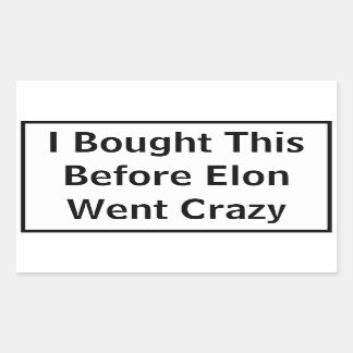 Crazy Elon Sticker for Tesla