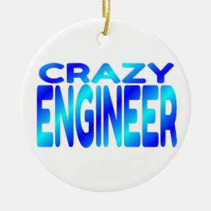 Crazy Engineer Ceramic Tree Decoration
