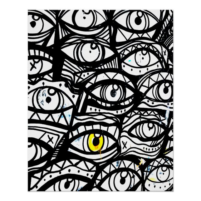 crazy eye poster (Front)