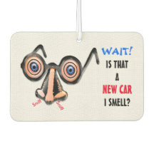 Crazy Eyes Nose Glasses Smells New Car