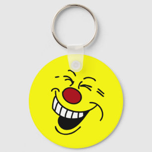 Crazy Face Grumpey Key Ring