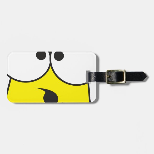 Crazy Face Luggage Tag (Front Horizontal)