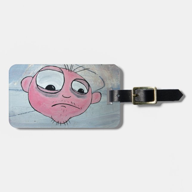 Crazy Face Luggage Tag! Tag (Front Horizontal)