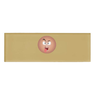 Crazy Face Name Tag