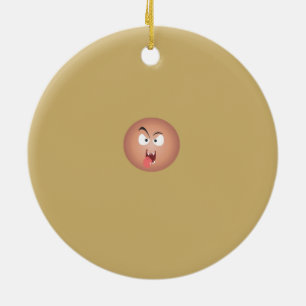 Crazy Face Ornament
