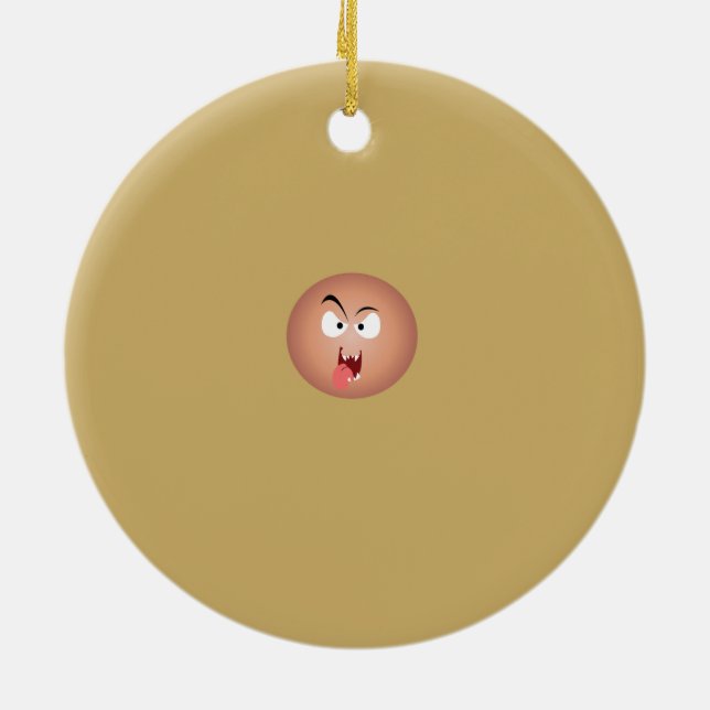 Crazy Face Ornament (Back)