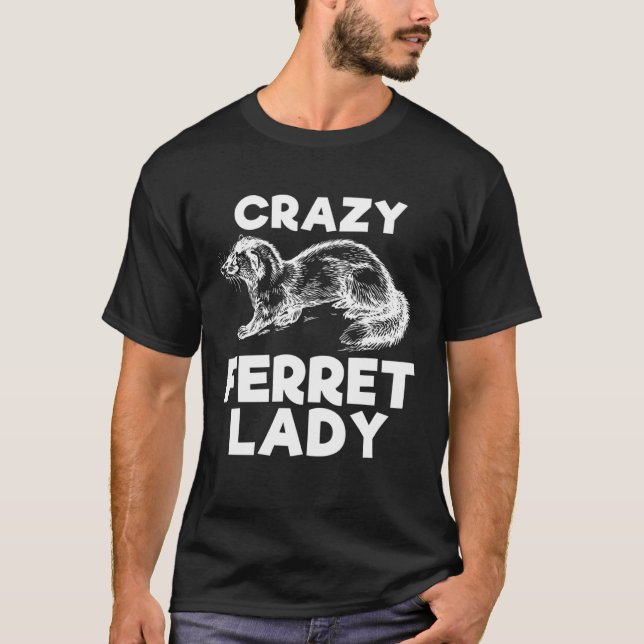 Crazy Ferret Lady   Animal  Kid T-Shirt (Front)