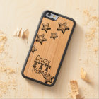 Crazy Fit Mama Carved Wood iPhone Case